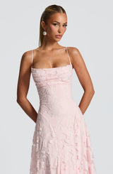 Fioreclo Francine Maxi Dress in Blush