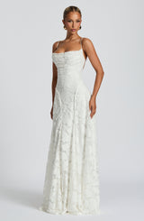 Fioreclo Francine Maxi Dress in Ivory