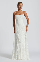 Fioreclo Francine Maxi Dress in Ivory