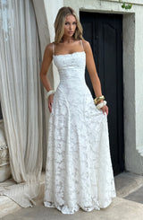 Fioreclo Francine Maxi Dress in Ivory