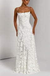 Fioreclo Francine Maxi Dress in Ivory