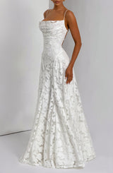 Fioreclo Francine Maxi Dress in Ivory