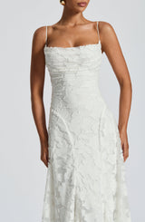 Fioreclo Francine Maxi Dress in Ivory