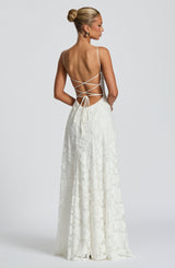 Fioreclo Francine Maxi Dress in Ivory