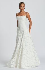 Fioreclo Francine Maxi Dress in Ivory
