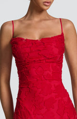 Fioreclo Francine Maxi Dress in Red