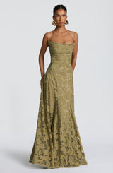 Fioreclo Francine Maxi Dress in Sage