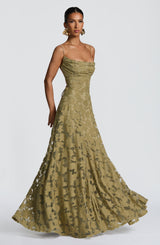 Fioreclo Francine Maxi Dress in Sage