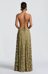 Fioreclo Francine Maxi Dress in Sage