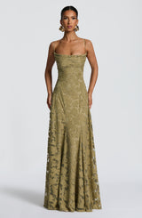 Fioreclo Francine Maxi Dress in Sage