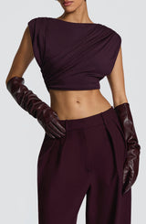 Fioreclo Frannie Gloves in Plum