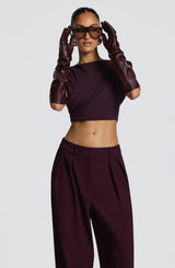 Fioreclo Frannie Gloves in Plum