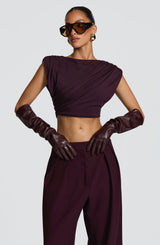 Fioreclo Frannie Gloves in Plum