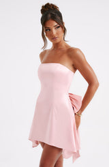 Fioreclo Freyja Mini Dress in Blush
