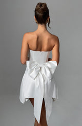 Fioreclo Freyja Mini Dress in Ivory