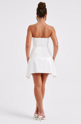 Fioreclo Freyja Mini Dress in Ivory
