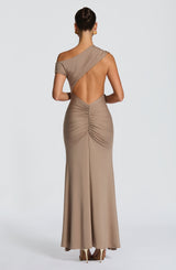 Fioreclo Fyora Maxi Dress in Stone