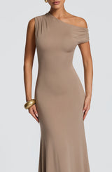 Fioreclo Fyora Maxi Dress in Stone