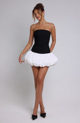 Fioreclo Gemina Mini Dress in Black/White