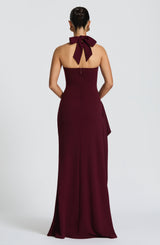 Fioreclo Genelle Maxi Dress in Cherry Lacquer