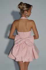 Fioreclo Georgetta Mini Dress in Blush