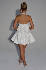 Fioreclo Georgetta Mini Dress in Ivory