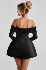 Fioreclo Georgianne Mini Dress in Black