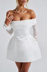 Fioreclo Georgianne Mini Dress in Ivory