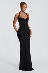 Fioreclo Giana Maxi Dress in Black