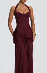 Fioreclo Giana Maxi Dress in Cherry Lacquer