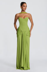 Fioreclo Giana Maxi Dress in Olive