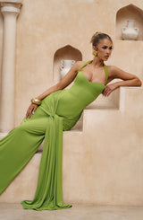 Fioreclo Giana Maxi Dress in Olive