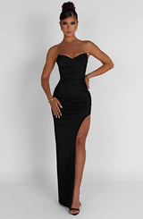 Fioreclo Giovina Maxi Dress in Black