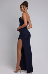 Fioreclo Giovina Maxi Dress in Navy