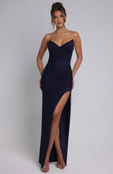 Fioreclo Giovina Maxi Dress in Navy