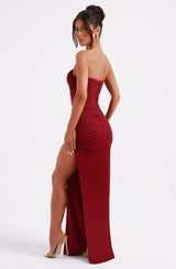 Fioreclo Giovina Maxi Dress in Wine