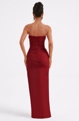 Fioreclo Giovina Maxi Dress in Wine