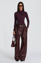 Fioreclo Glenna Pants in Plum