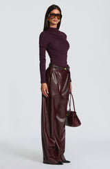 Fioreclo Glenna Pants in Plum