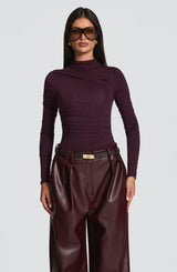 Fioreclo Glenna Pants in Plum
