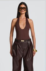 Fioreclo Glenna Pants in Plum Brown