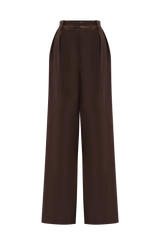 Fioreclo Glenna Pants in Plum Brown