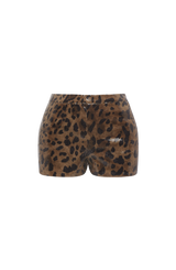 Fioreclo Goldina Shorts in Sequin Leopard Print