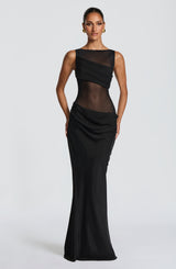 Fioreclo Gracelle Maxi Dress in Black