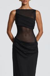 Fioreclo Gracelle Maxi Dress in Black