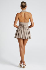 Fioreclo Gretchel Mini Skirt in Taupe
