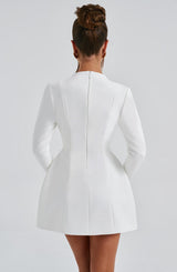 Fioreclo Gretta Mini Dress in Ivory