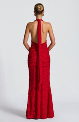 Fioreclo Guinevra Maxi Dress in Red
