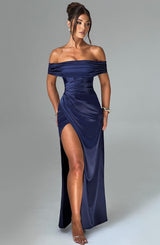 Fioreclo Gwendolina Maxi Dress in Navy