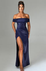 Fioreclo Gwendolina Maxi Dress in Navy